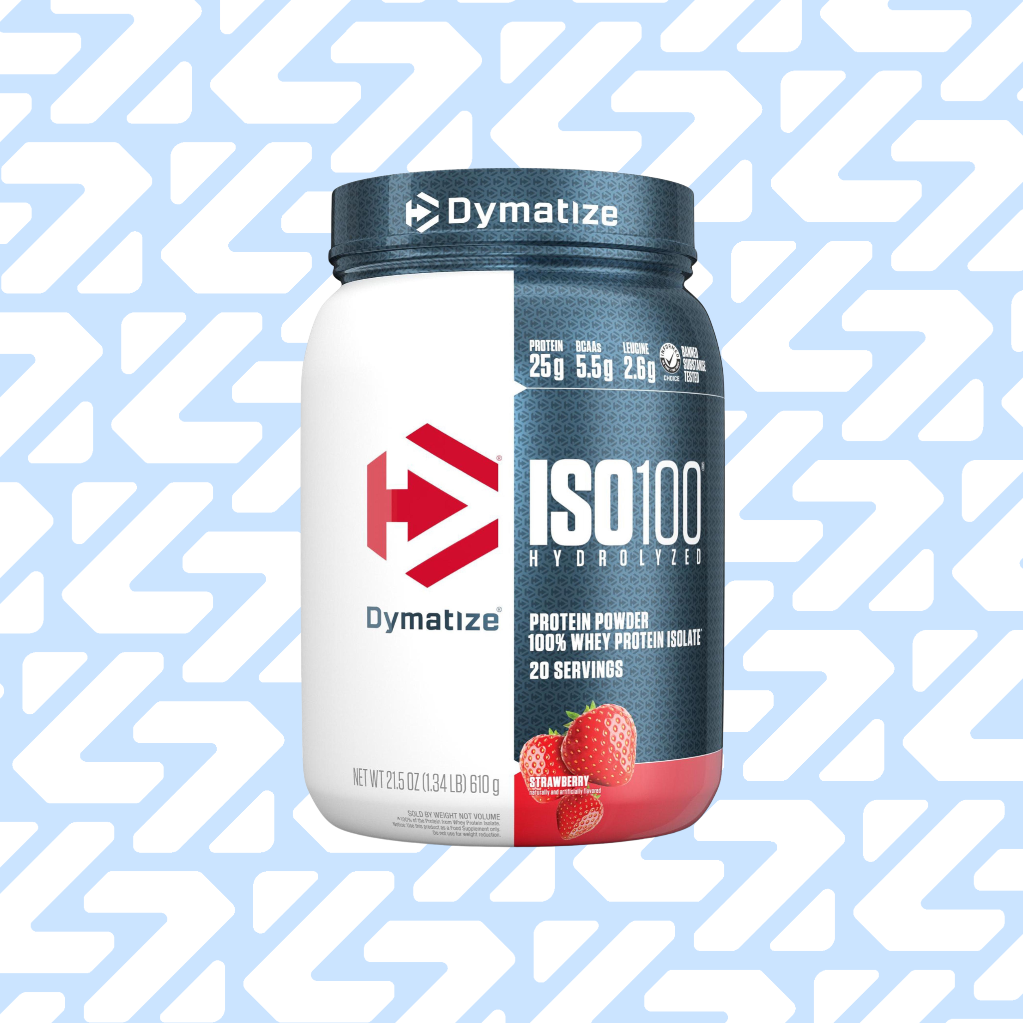 DYMATIZE ISO 100 HYDROLIZED 20 SERVINGS 610G  FRESA