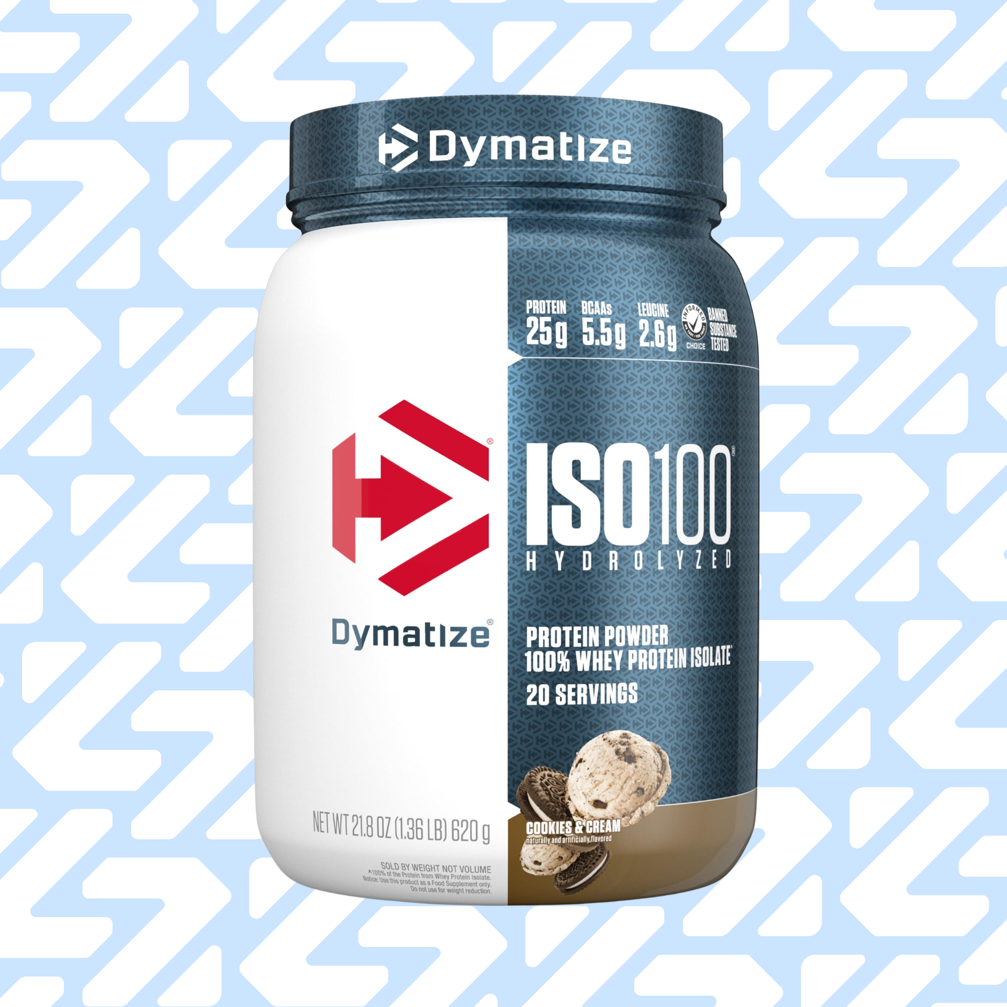 DYMATIZE ISO 100 HYDROLIZED 20 SERVINGS 620G COOKIES AND CREAM