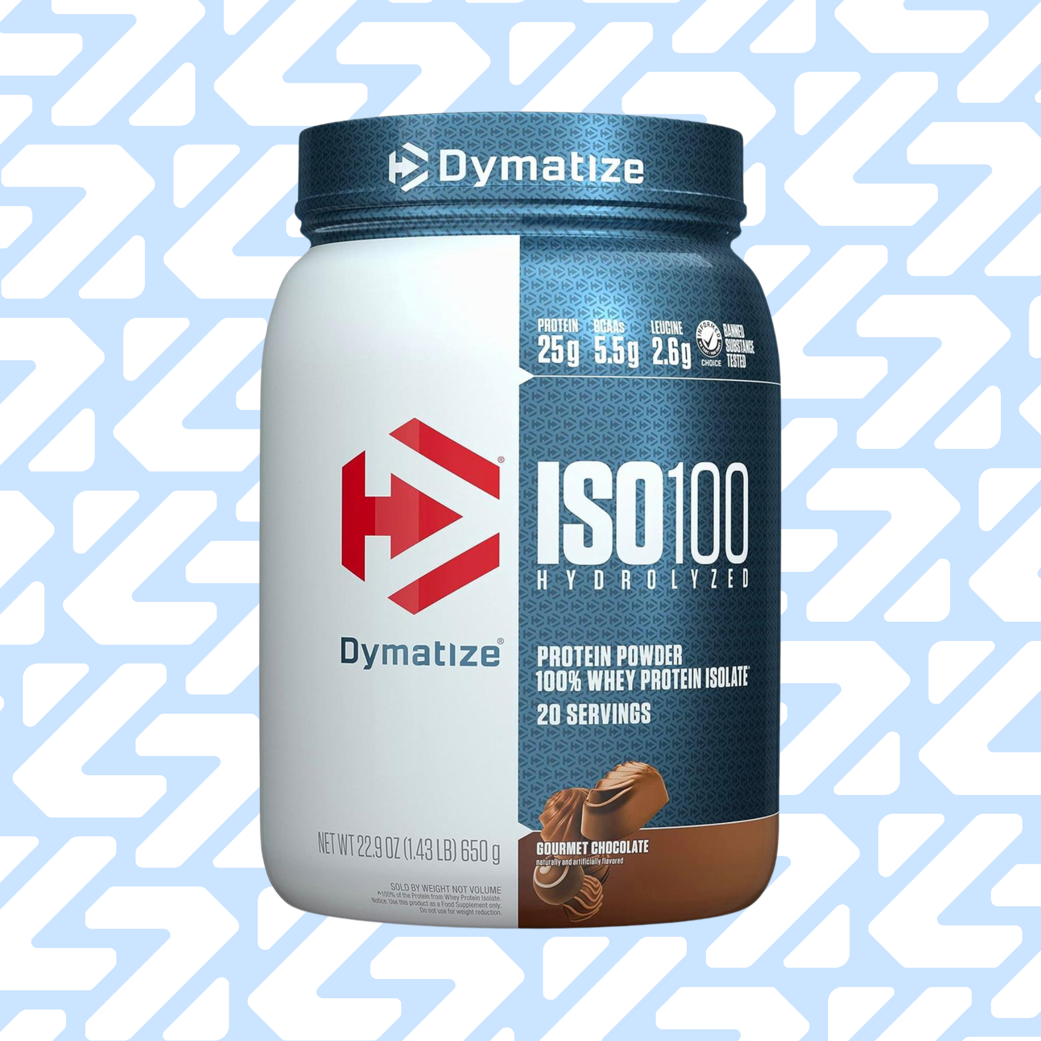 DYMATIZE ISO 100 HYDROLIZED 20 SERVINGS 650G GOURMET CHOCOLATE