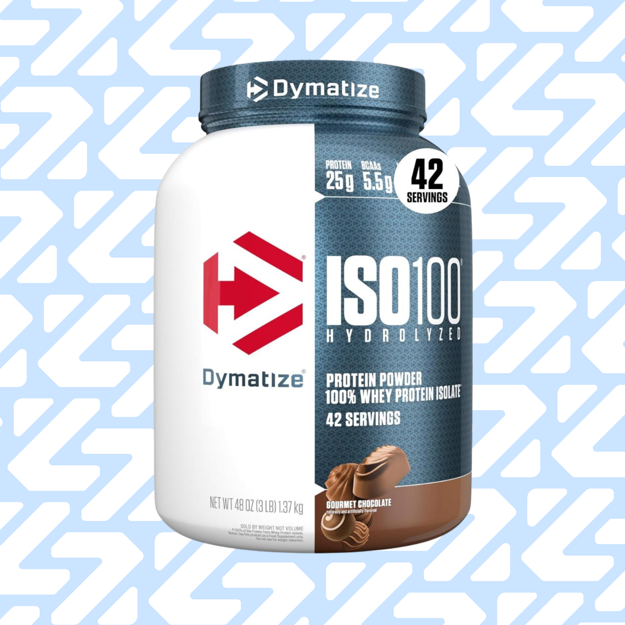 DYMATIZE ISO 100 HYDROLIZED 42 SERVINGS 1.37KG GOURMET CHOCOLATE