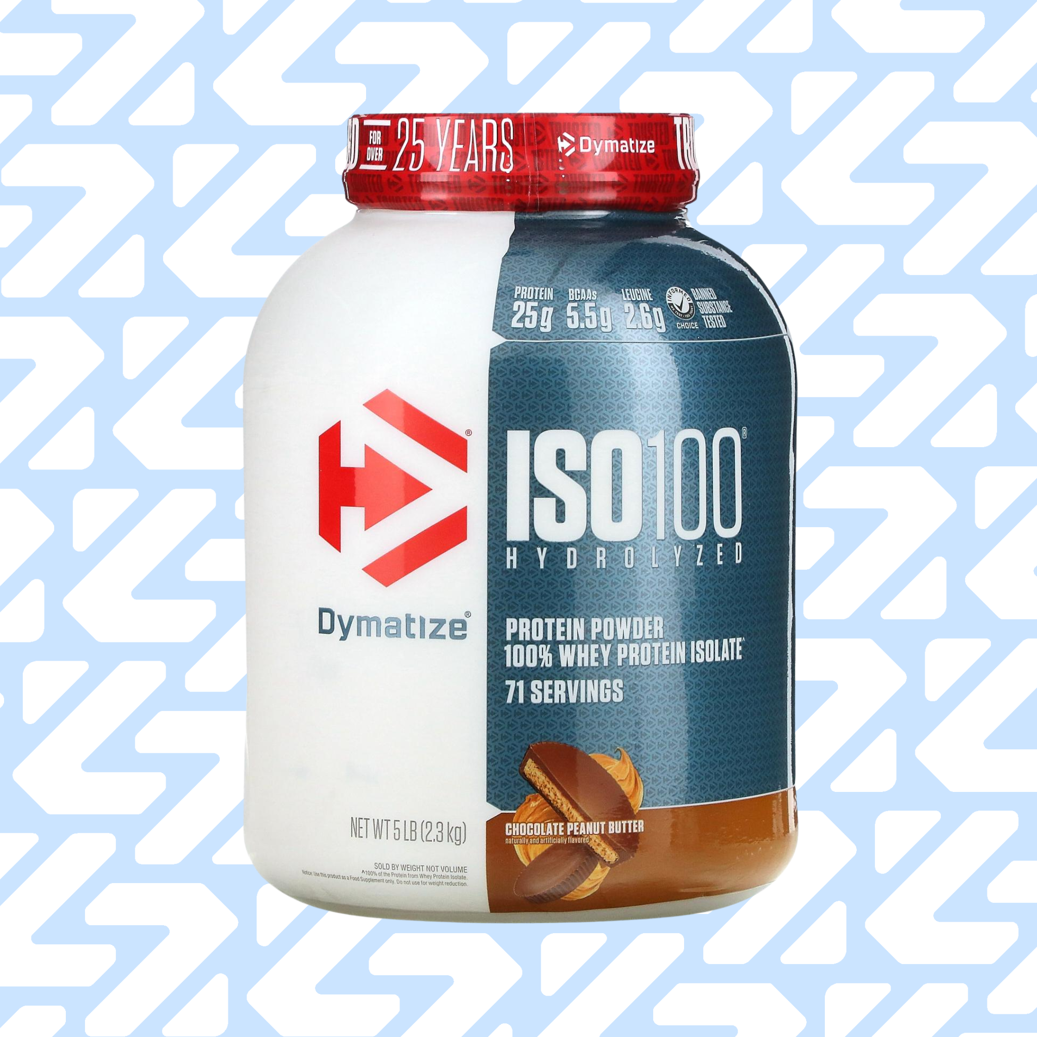 DYMATIZE ISO 100 HYDROLIZED 71 SERVINGS 2.3KG CHOCOLATE PEANUT BUTTER