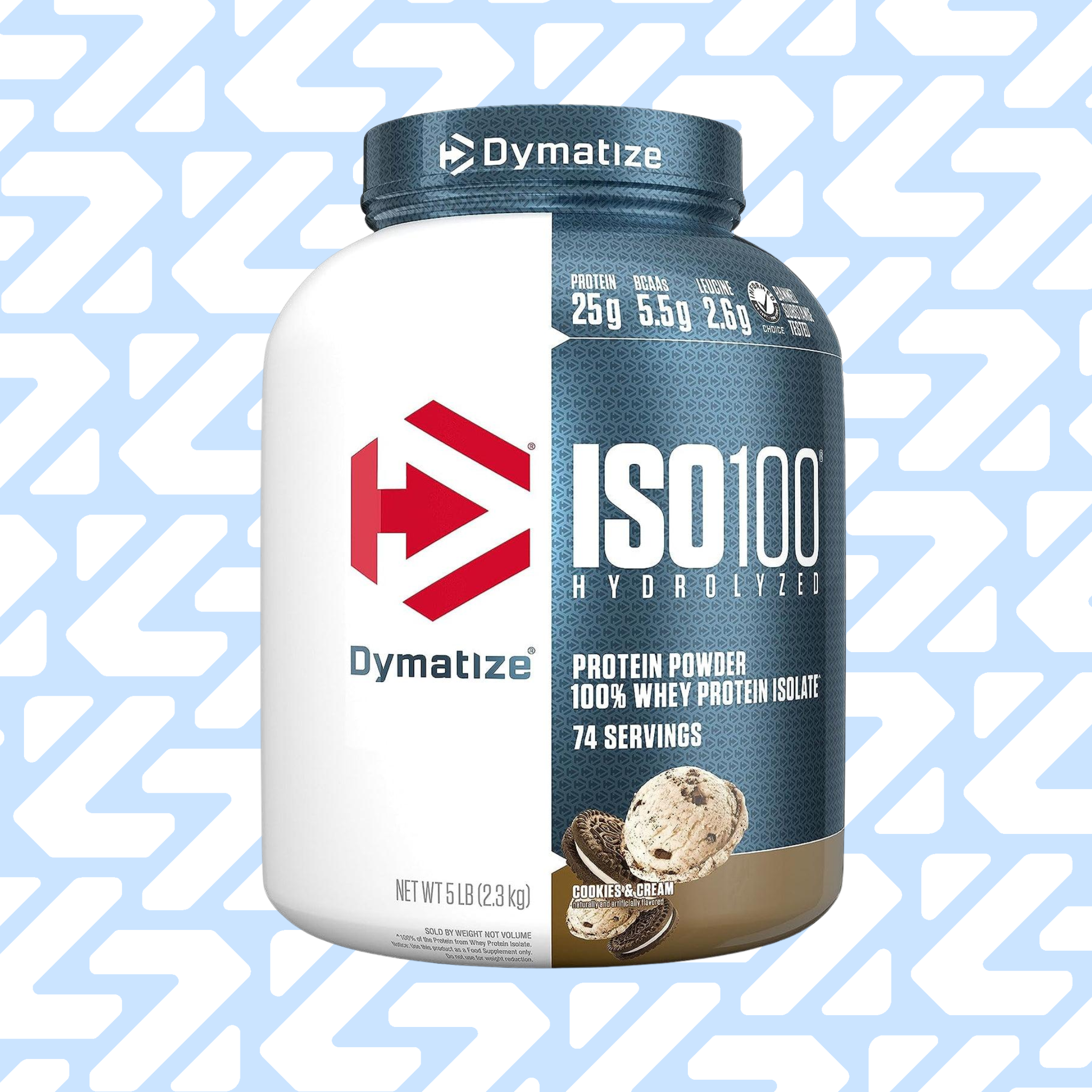 DYMATIZE ISO 100 HYDROLIZED 74 SERVINGS 2.3KG COOKIES AND CREAM