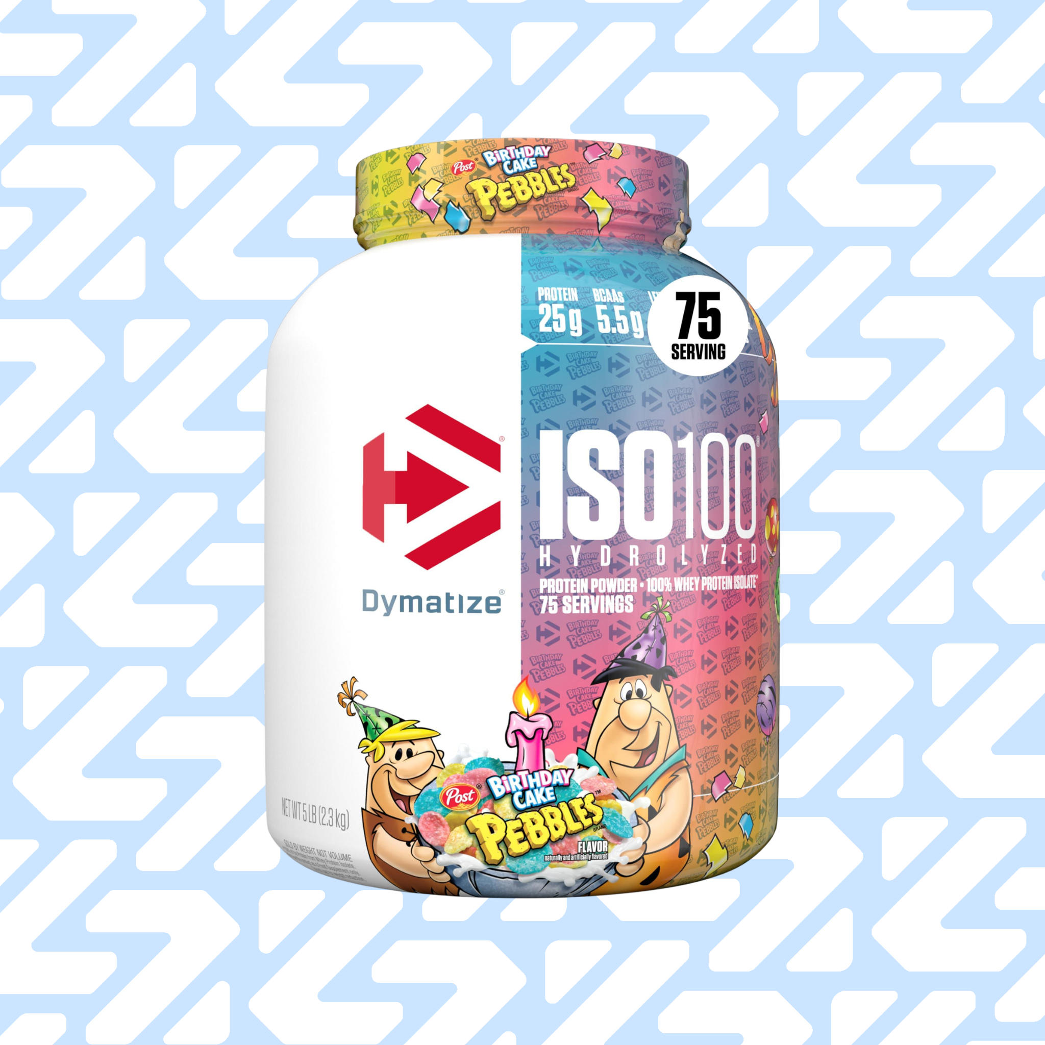 DYMATIZE ISO 100 HYDROLIZED 75 SERVINGS 2.3KG BIRTHDAY CAKE PEBBLES