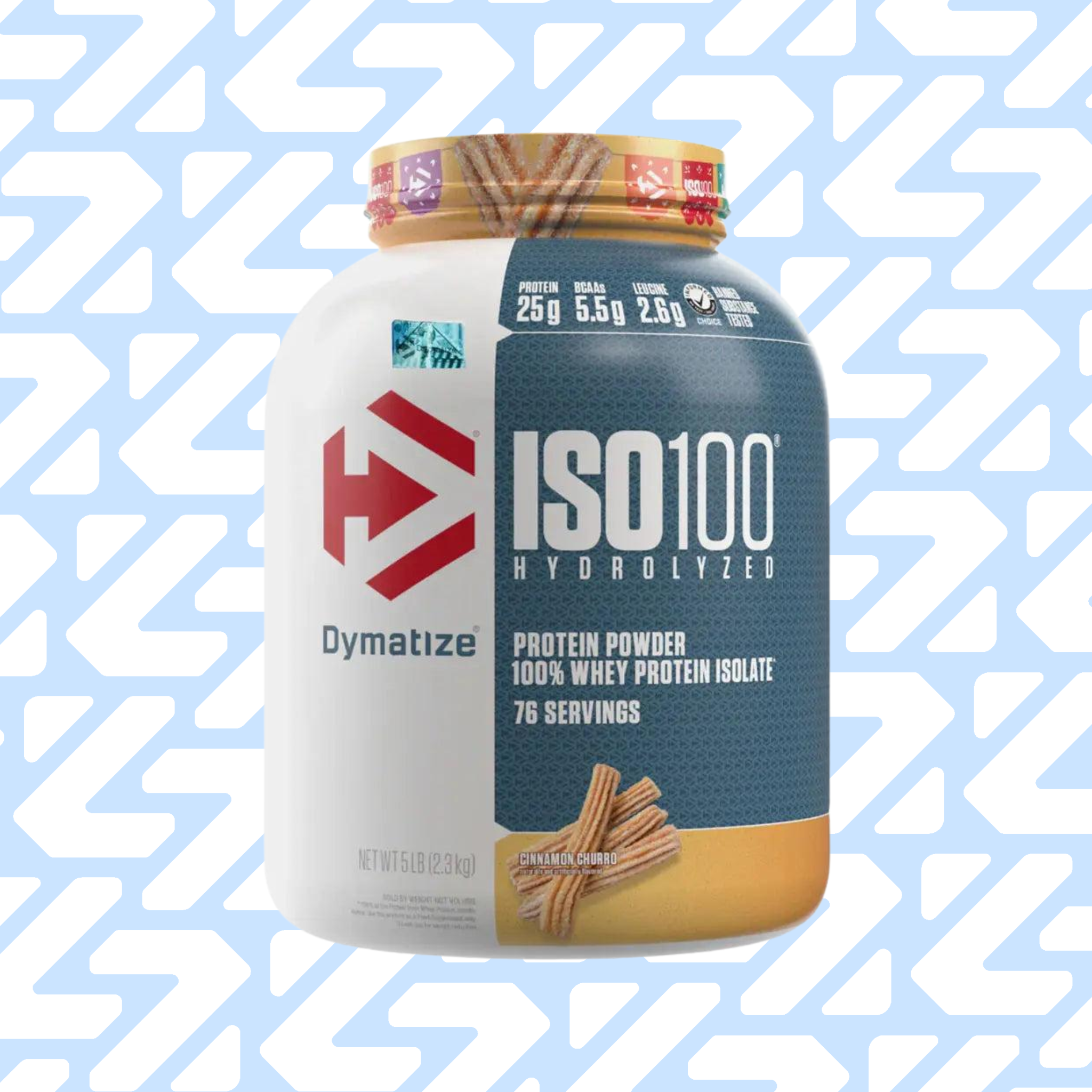 DYMATIZE ISO 100 HYDROLIZED 75 SERVINGS 2.3KG CINNAMON CHURRO