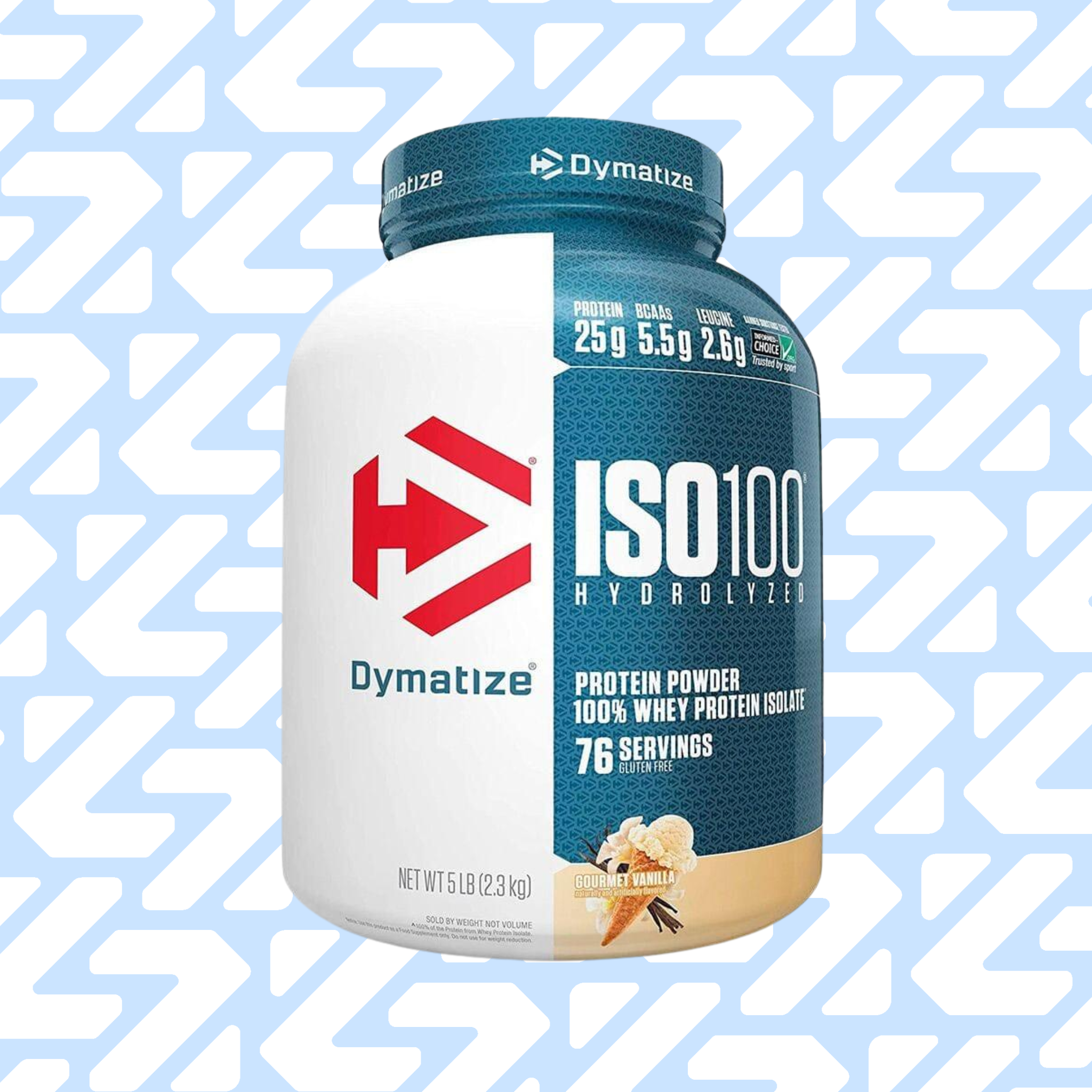 DYMATIZE ISO 100 HYDROLIZED 76 SERVINGS 2.3KG VANILLA