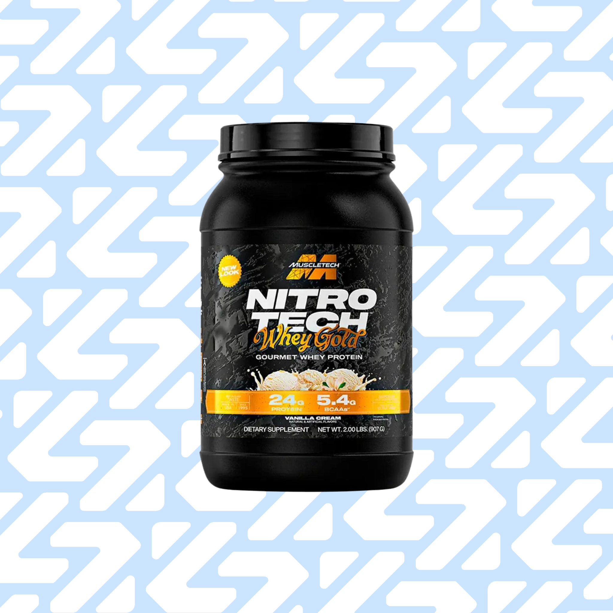 MUSCLETECH NITRO TECH WHEY GOLD GOURMET 28 SERVINGS 907G VANILLA CREAM