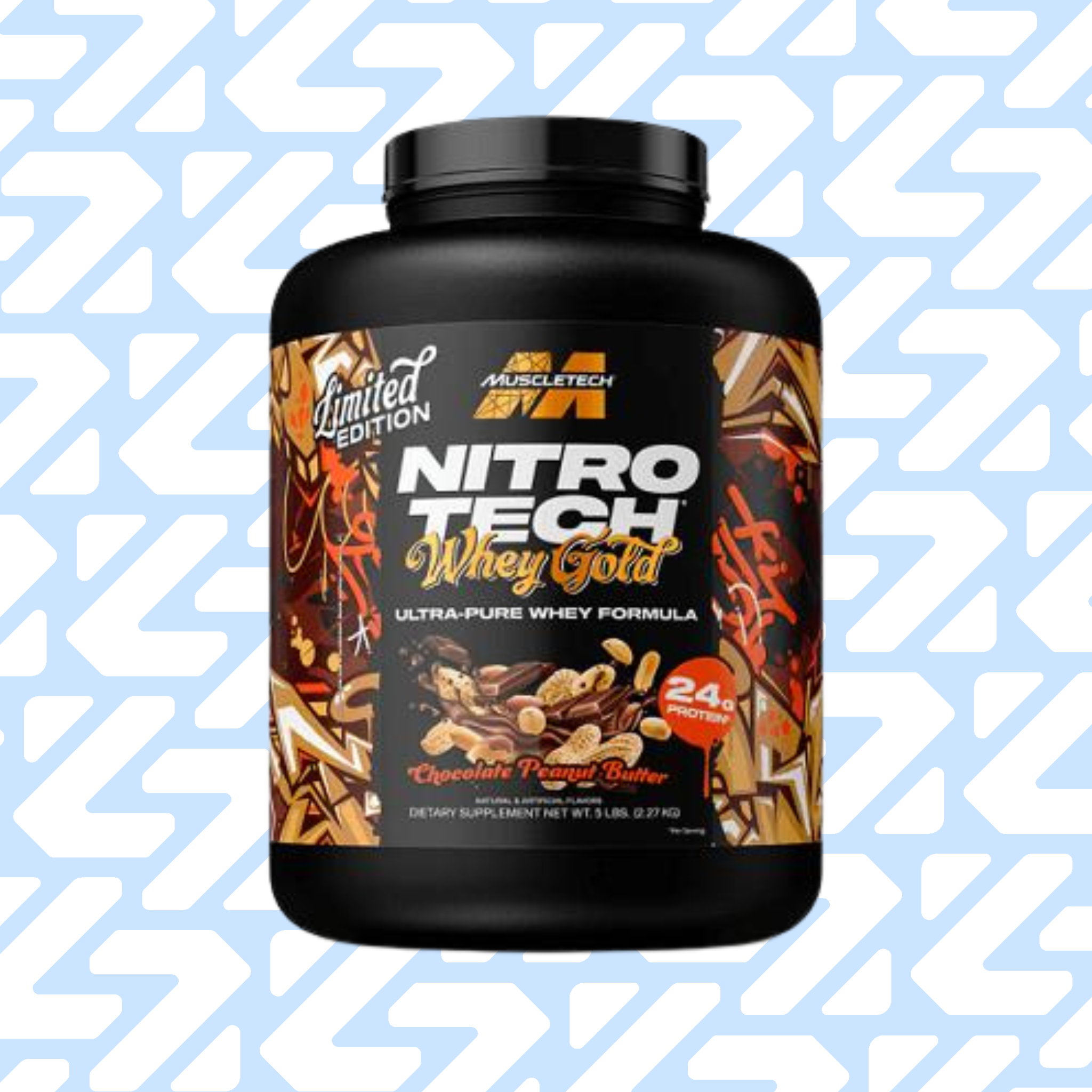 MUSCLETECH NITRO TECH WHEY GOLD LIMITED EDITION CHOCOLATE PEANUT BUTTER 5LB (2.27KG)
