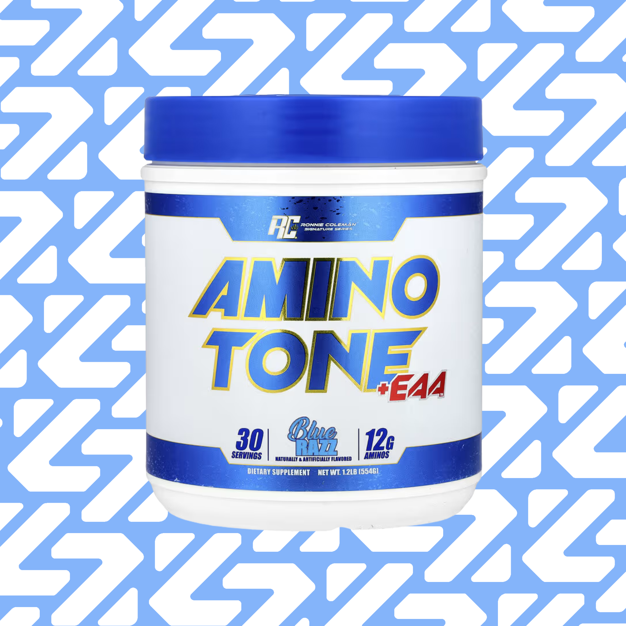 RONNIE COLEMAN AMINOTONE +EAA  30 SERVINGS 554G BLUE RAZZ