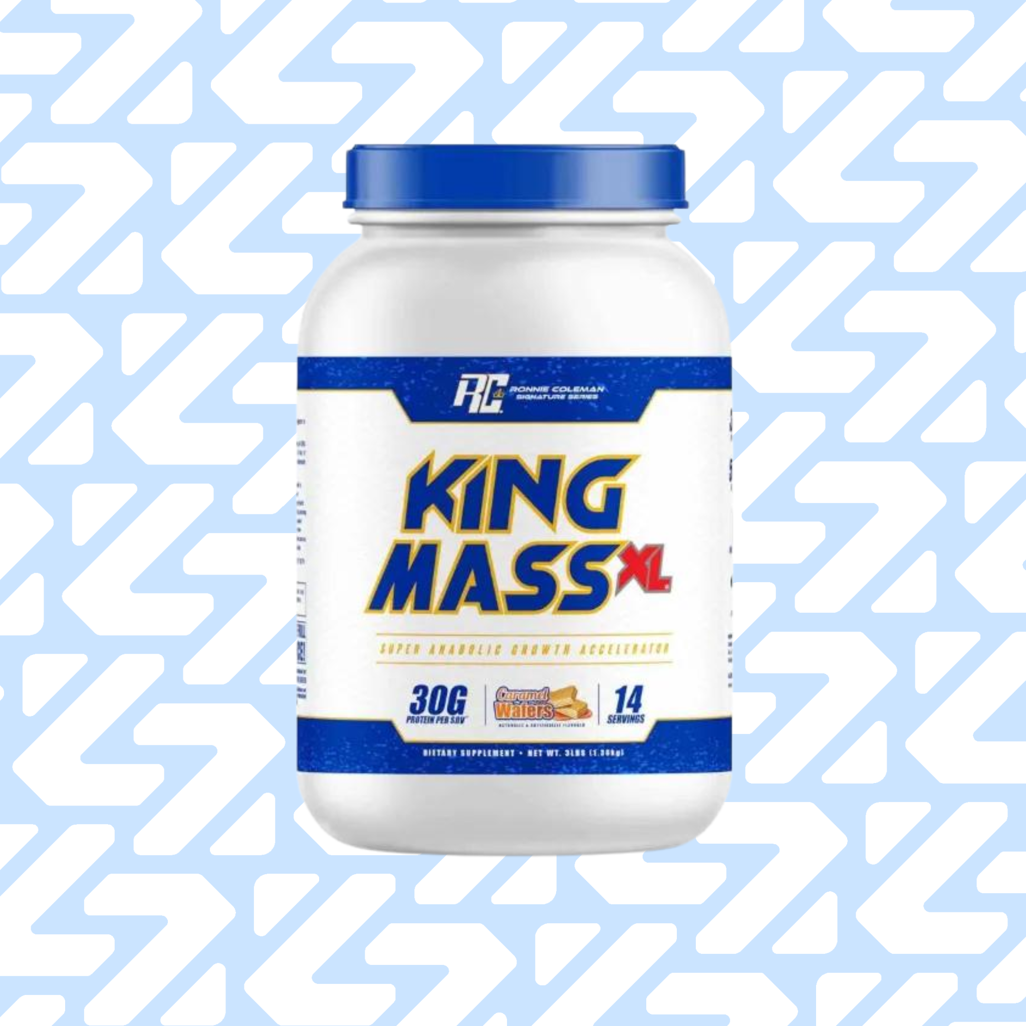 RONNIE COLEMAN KING MASS XL 14 SERVINGS CARAMEL WAFERS 1.36KG