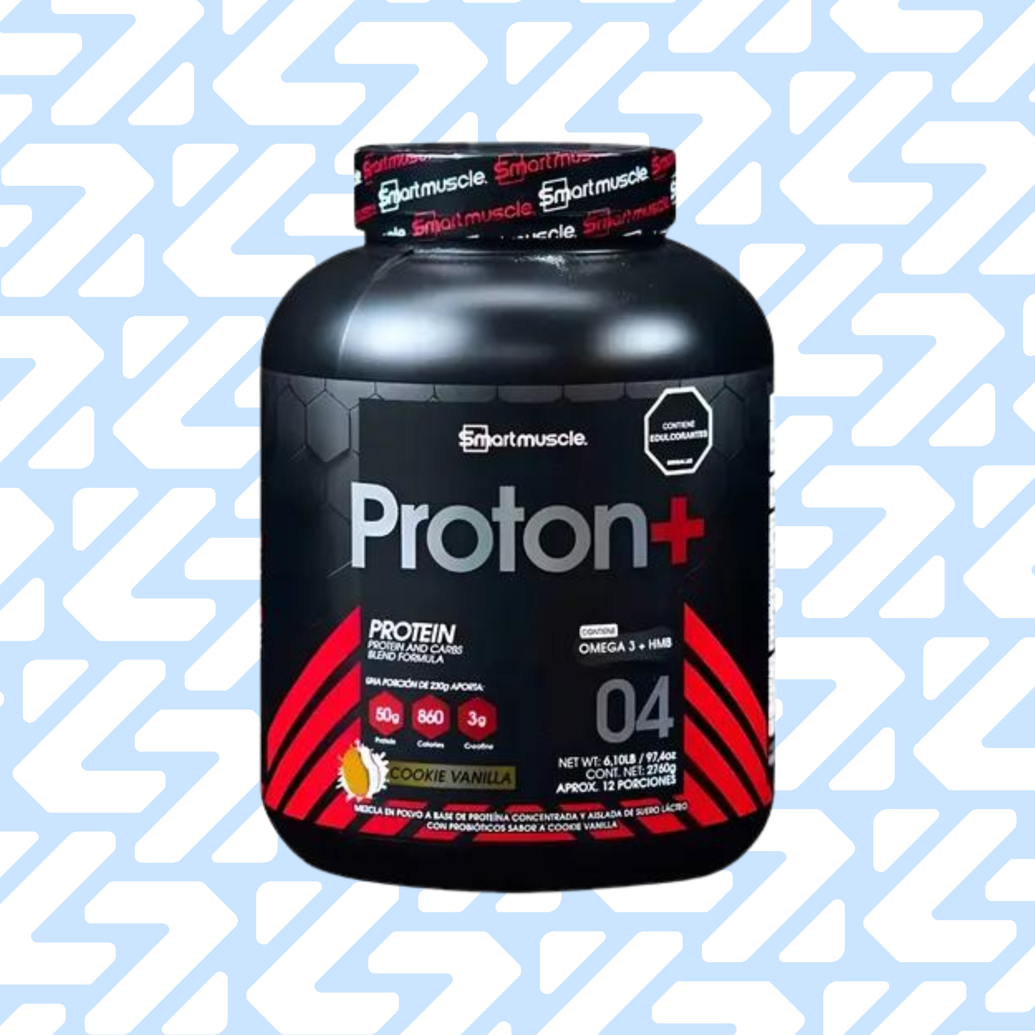 SMART MUSCLE PROTON+ 12 PORCIONES 2760G COOKIE VANILLA
