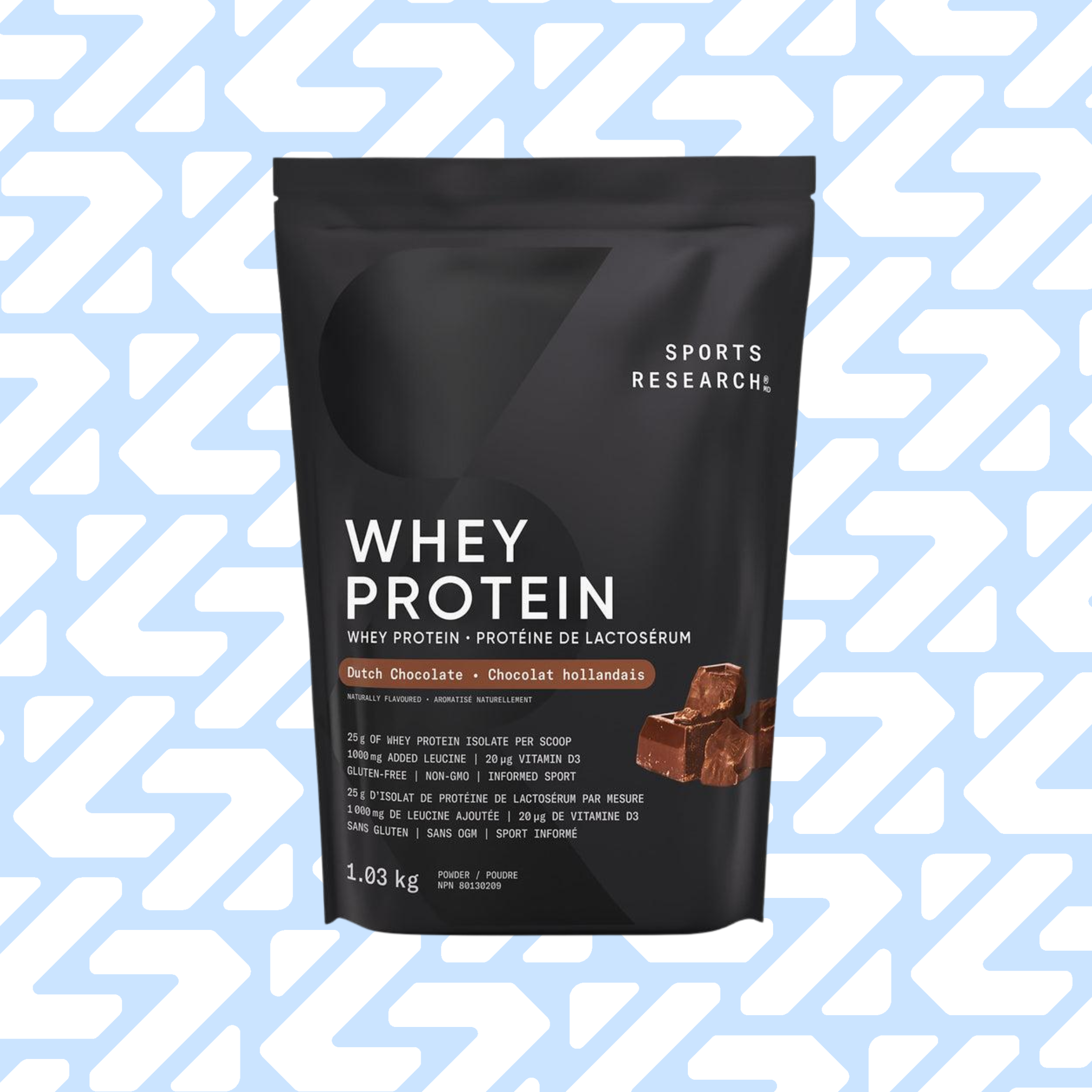 SPORTS RESEARCH WHEY PROTEIN DUTCH CHOCOLATE 2,26LB